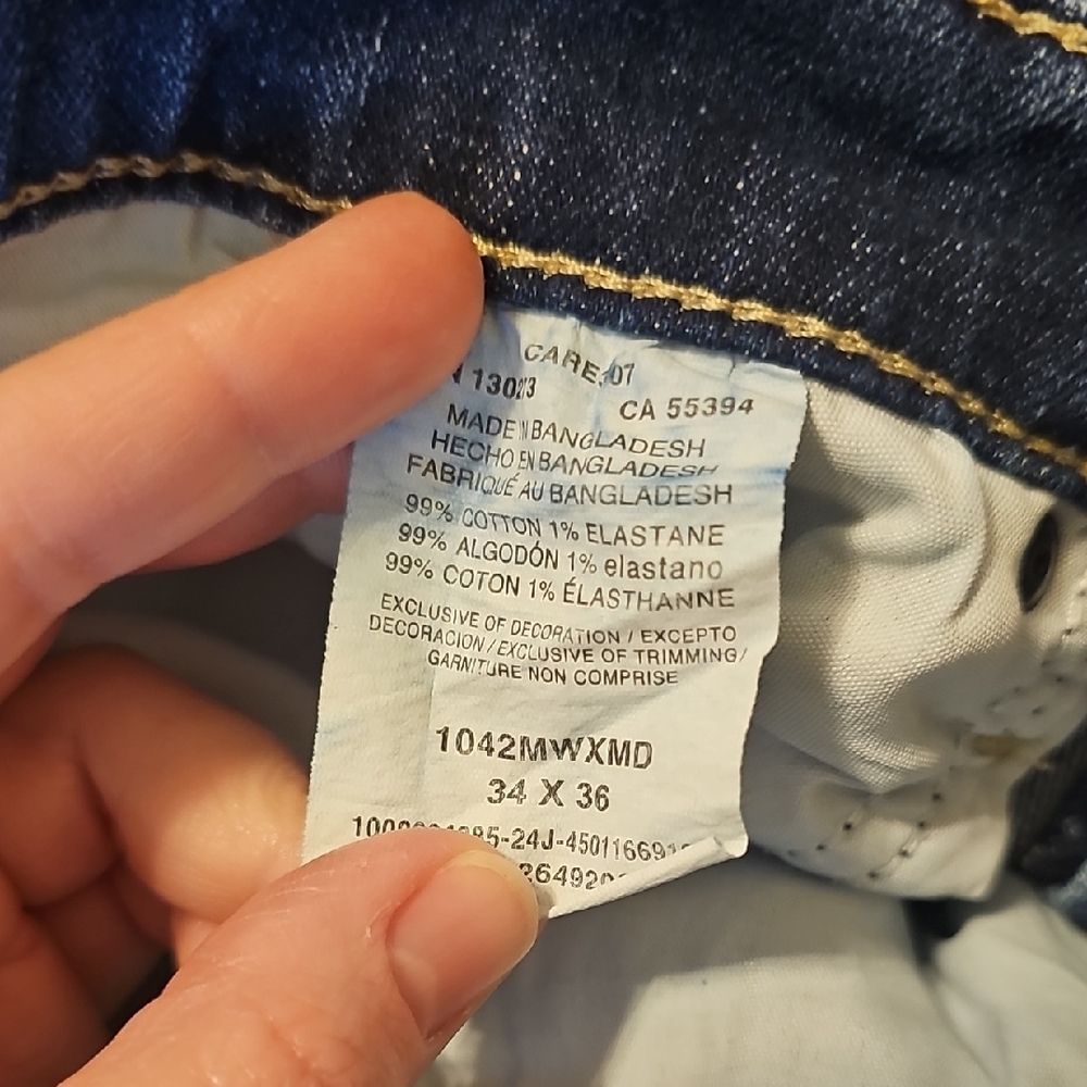 Wrangler 20X - Men's Dark Blue Wash 34x36 Denim - Picture 5 of 5